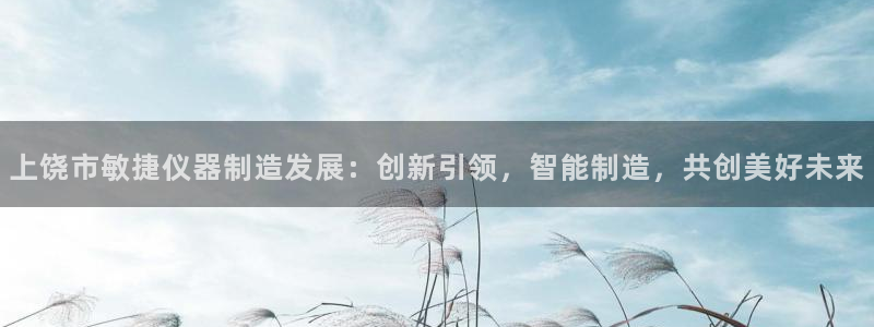 电子cq9财宝宫殿：上饶市敏捷仪器制造发展：创新引领，智能制