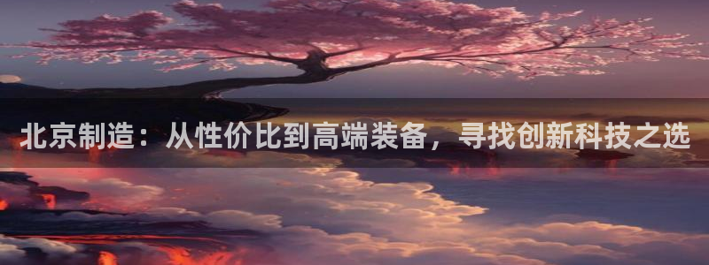 cq9传奇电子赢钱：北京制造：从性价比到高端装备，寻找创新科