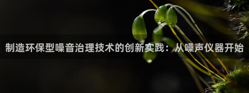 cq9传奇电子试玩：制造环保型噪音治理技术的创新实践：从噪声