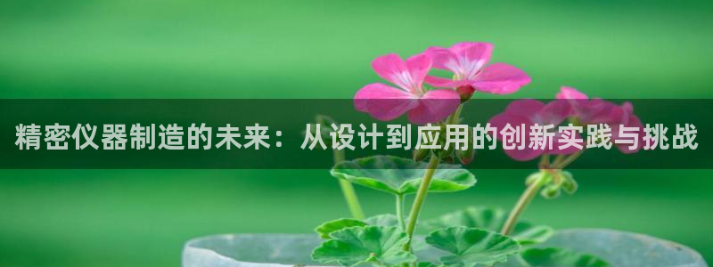 cq9电子宙斯大奖：精密仪器制造的未来：从设计到应用的创新实