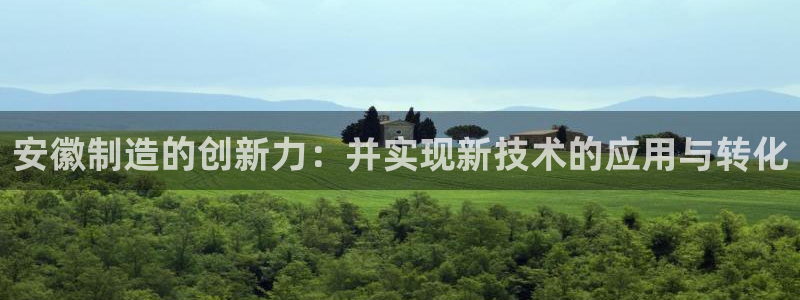 cq9宙斯电子：安徽制造的创新力：并实现新技术的应用与转化