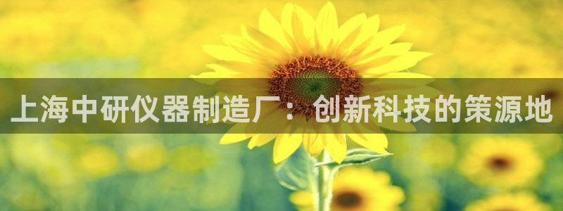 cq9电子热门游戏：上海中研仪器制造厂：创新科技的策源地
