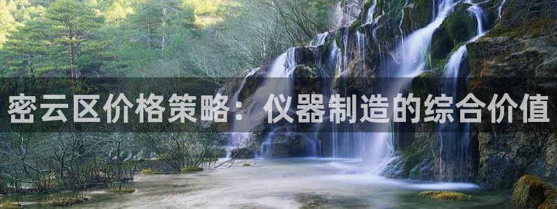 cq9传奇电子客服：密云区价格策略：仪器制造的综合价值